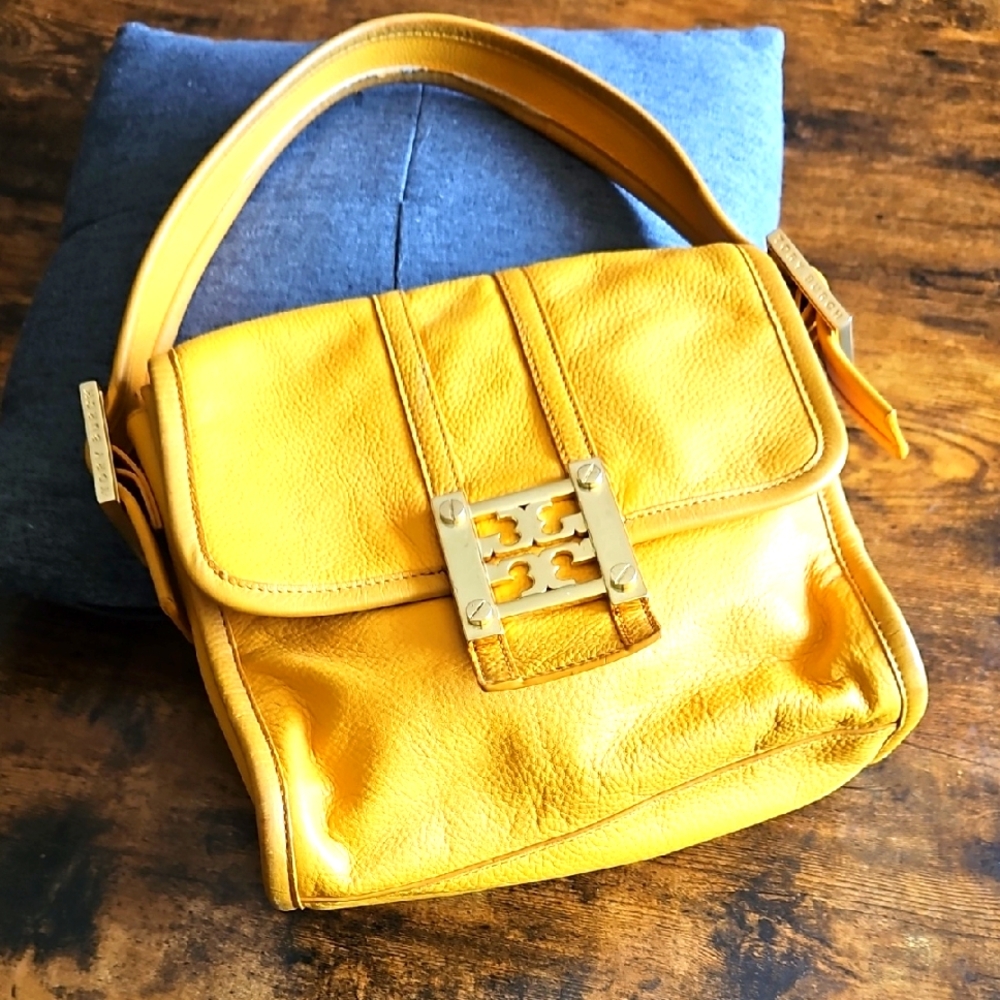 Vintage Tory Burch Logo Magnet Closure Purse / Handbag